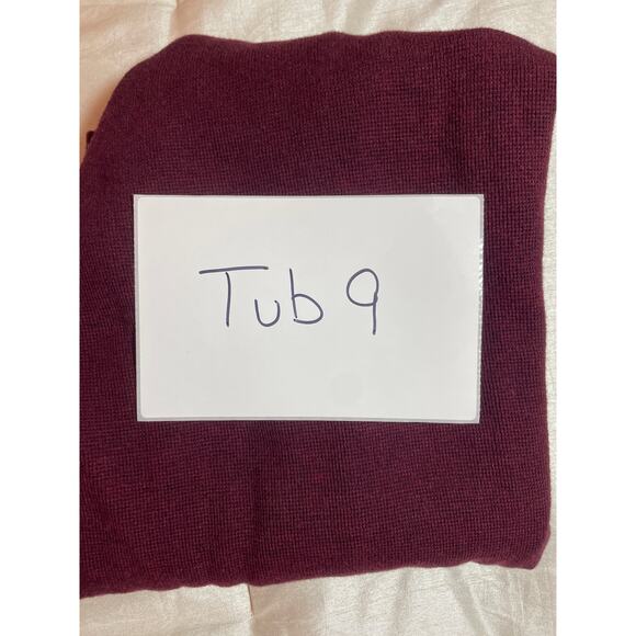 LL Bean Mens Shirt L Maroon Henley Waffle Knit Cotton Gorpcore Hike Camp Comfort - Picture 9 of 9